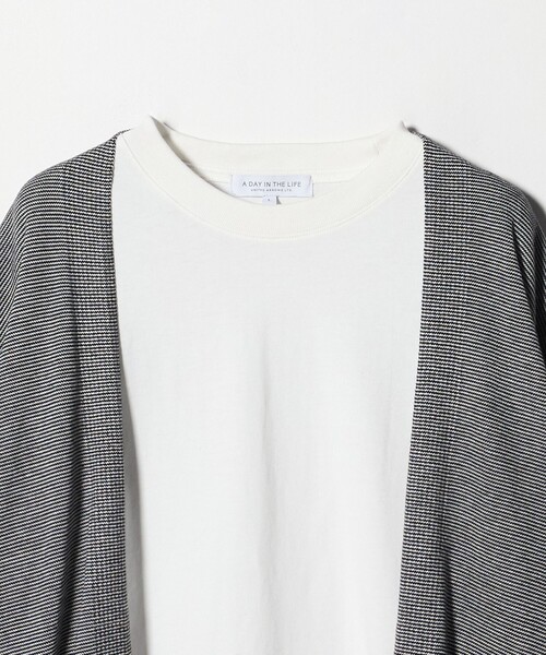 A DAY IN THE LIFE UNITED ARROWS(アデイインザライフユナイテッドアローズ)の「ハイゲージカーディガン+Tシャツ ブラック -セットアイテム・ハンドウォッシャブル-<A DAY IN THE LIFE>(カーディガン/ボレロ・メンズ・ブラック・L/M)」の3枚目の写真