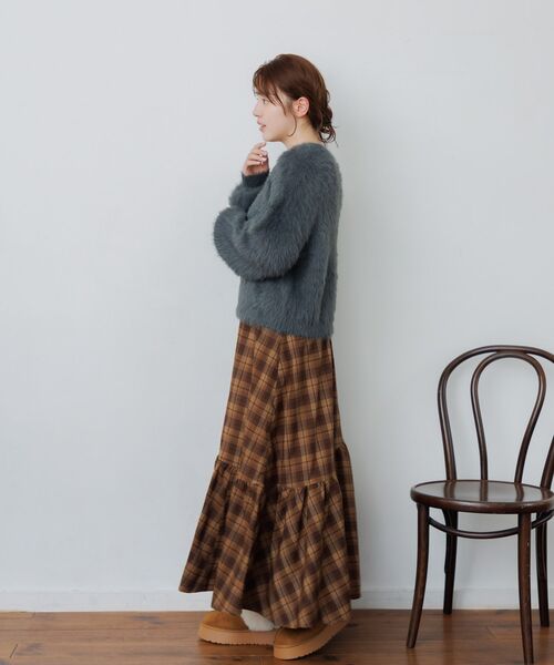RETRO GIRL(レトロガール)の「イレヘムギャザーSK(スカート・レディース・ブラック/ブルー系その他2/ブラウン系その他2・FREE)」の7枚目の写真