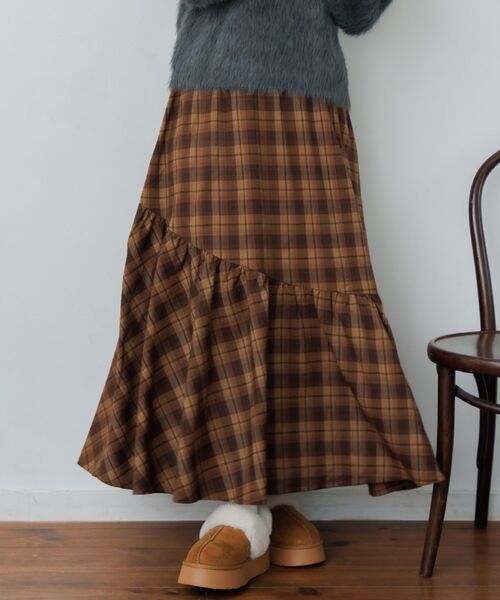 RETRO GIRL(レトロガール)の「イレヘムギャザーSK(スカート・レディース・ブラック/ブルー系その他2/ブラウン系その他2・FREE)」の8枚目の写真
