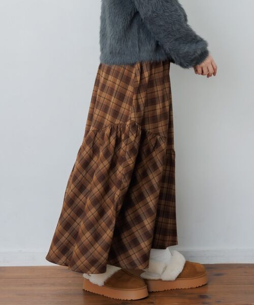 RETRO GIRL(レトロガール)の「イレヘムギャザーSK(スカート・レディース・ブラック/ブルー系その他2/ブラウン系その他2・FREE)」の9枚目の写真