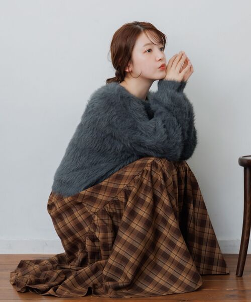 RETRO GIRL(レトロガール)の「イレヘムギャザーSK(スカート・レディース・ブラック/ブルー系その他2/ブラウン系その他2・FREE)」の12枚目の写真
