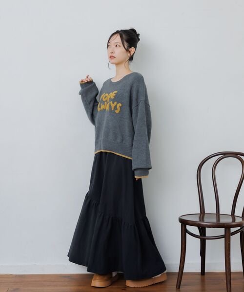 RETRO GIRL(レトロガール)の「イレヘムギャザーSK(スカート・レディース・ブラック/ブルー系その他2/ブラウン系その他2・FREE)」の17枚目の写真