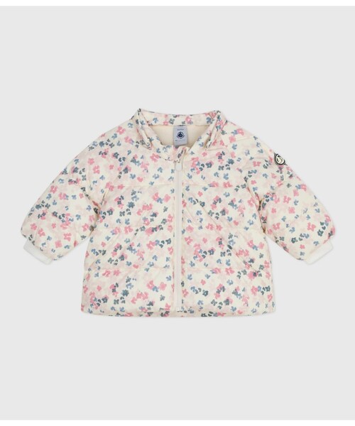 【タグ付き】PETIT BATEAU ピンク花柄アウター タグ付き】PETIT BATEAU ピンク花柄アウター