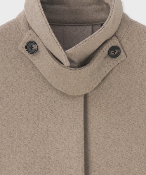 Paul Smith(ポールスミス)の「ウィメンズ "Field Flowers" ステンカラーコート / 255052 JK256(ステンカラーコート・レディース・グレイッシュベージュ/ブラック・38/40)」の8枚目の写真