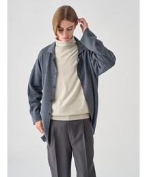 JOHN SMEDLEY | ［UNISEX］ミラノリブ オープンカラー長袖ニットジャケット(ニット/セーター)