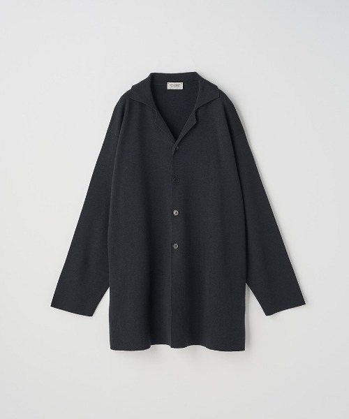 JOHN SMEDLEY（ジョンスメドレー）の「［UNISEX］ミラノリブ オープンカラー長袖ニットジャケット（ニット/セーター・メンズ・ブラック/チャコールグレー・L/M/S）」の17枚目の写真