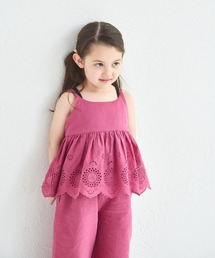 pairmanon（ペアマノン）の「インド コットン スカラップレース セットアップ（セットアップ・キッズ）」