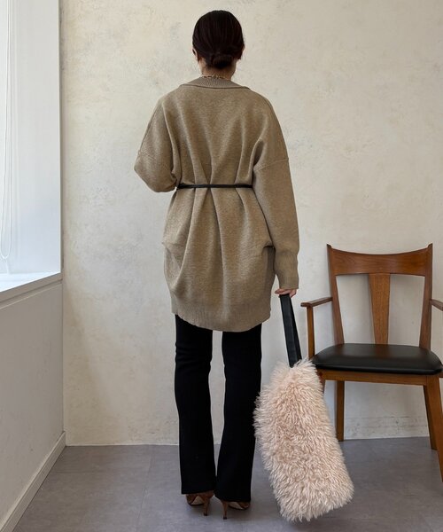 DouDou（ドゥドゥ）の「サイドファスナーレギンスパンツ（その他パンツ・レディース・ブラック/ベージュ・FREE/PS）」の7枚目の写真