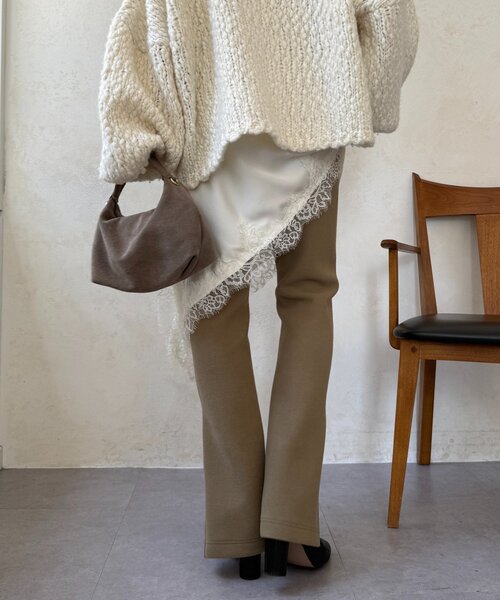 DouDou（ドゥドゥ）の「サイドファスナーレギンスパンツ（その他パンツ・レディース・ブラック/ベージュ・FREE/PS）」の21枚目の写真