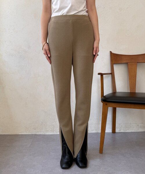 DouDou（ドゥドゥ）の「サイドファスナーレギンスパンツ（その他パンツ・レディース・ブラック/ベージュ・FREE/PS）」の22枚目の写真