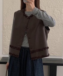 ジャケット/アウター（ブラウン/茶色系・フリル）ファッション通販