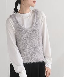 rps(アールピーエス)のTシャツセットフェザーニットベストアンサンブル(アンサンブル)