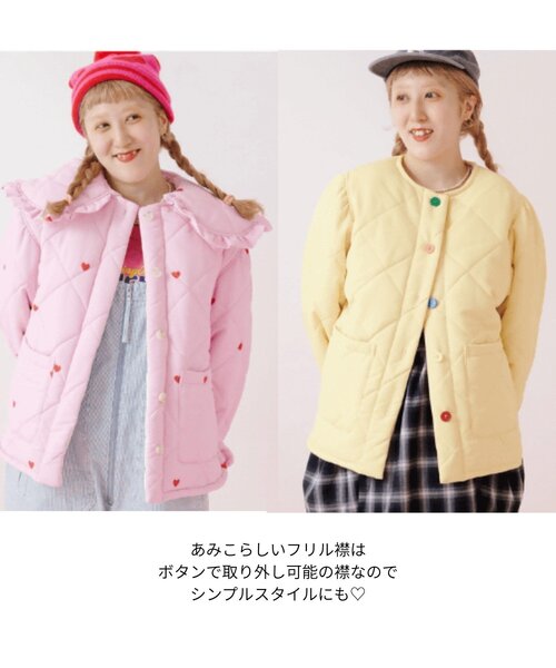 Amフリル中綿ブルゾン（ダウンジャケット/コート）｜w closet（ダブル