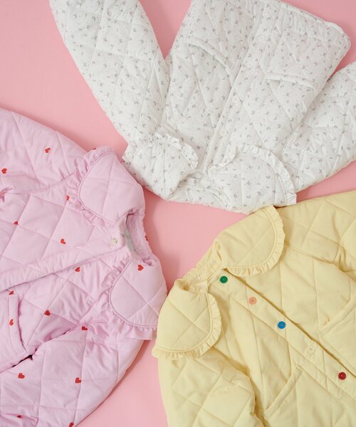 w closet(ダブルクローゼット)の「Amフリル中綿ブルゾン(ダウンジャケット/コート・レディース・オフホワイト/ピンク/イエロー・FREE)」の7枚目の写真