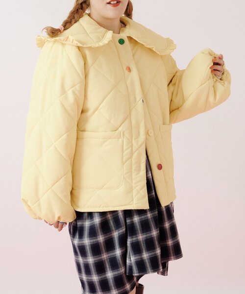 Amフリル中綿ブルゾン（ダウンジャケット/コート）｜w closet（ダブル