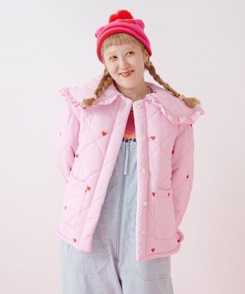 Amフリル中綿ブルゾン（ダウンジャケット/コート）｜w closet（ダブル