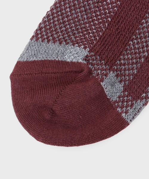 TAKEO KIKUCHI(タケオキクチ)の「タータンチェック柄ソックス(ソックス/靴下・メンズ・ワイン系1/ターコイズブルー系2/オレンジ系6・00)」の6枚目の写真