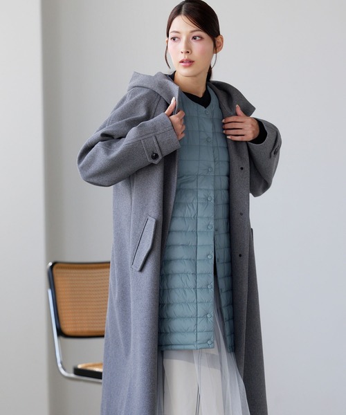 Filomo（フィローモ）の「[Filomo]ダウンロングベスト ナイロン（ベスト・レディース・ブルー/ブラック/グリーン・M/L/LL）」の9枚目の写真