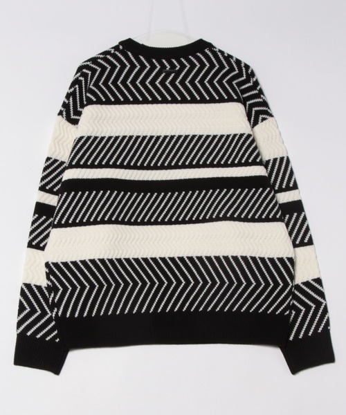 BOY LONDON（ボーイロンドン）の「【BOY LONDON】BOYLONDON PUZZLE KNIT（ニット/セーター・メンズ・ブラック×ホワイト・X-LARGE/LARGE/MEDIUM）」の13枚目の写真