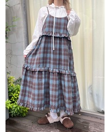 WC | ネルチェックロングキャミワンピース(ワンピース)