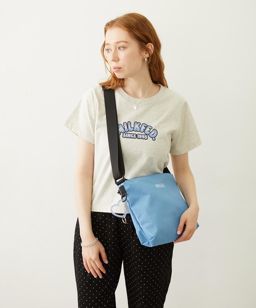 MILKFED.（ミルクフェド）の「BFF SHOULDER BAG（ショルダーバッグ・レディース・ライトブルー/ブラック/パープル・ONE SIZE）」の6枚目の写真