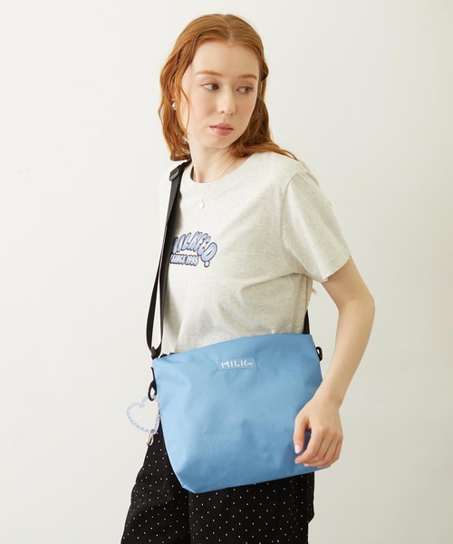 MILKFED.（ミルクフェド）の「BFF SHOULDER BAG（ショルダーバッグ・レディース・ライトブルー/ブラック/パープル・ONE SIZE）」の8枚目の写真