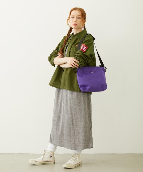 MILKFED.（ミルクフェド）の「BFF SHOULDER BAG（ショルダーバッグ・レディース・ライトブルー/ブラック/パープル・ONE SIZE）」の20枚目の写真