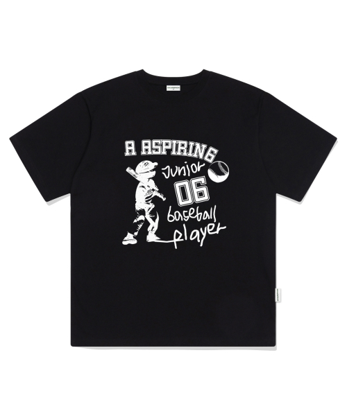 ESCAPEFROM(エスケープフロム)の「ベースボールジュニアプリントオーバーサイズ半袖Tシャツブラック(Tシャツ/カットソー・レディース・その他・SMALL/MEDIUM/LARGE)」の2枚目の写真