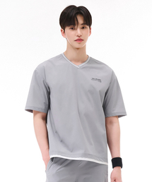 CHASECULT（チェイスカルト）の「Men's Stretch V-Neck Short Sleeve T-Shirt - Grey（Tシャツ/カットソー・メンズ）」