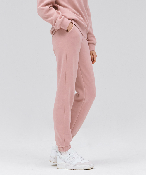 CHASECULT(チェイスカルト)の「女性 起毛 ジョガー ウォームアップパンツ - ピンク(スウェットパンツ・レディース・PINK・76/67/70)」の4枚目の写真