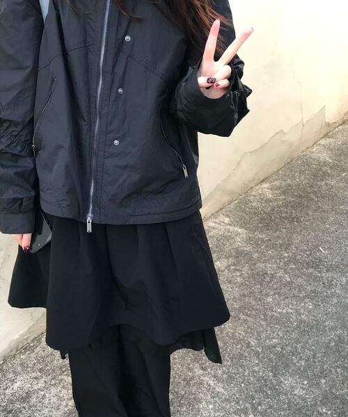 セール】Layered skirt pants set BLACK（スカート）｜Miseki SEOUL