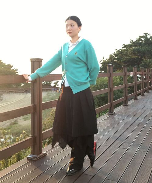 セール】Layered skirt pants set BLACK（スカート）｜Miseki SEOUL
