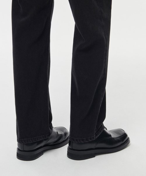 MUSINSA STANDARD（ムシンサスタンダード）の「裏起毛ストレートデニムパンツ[ウォッシュドブラック]（デニムパンツ・メンズ・その他・27/28/29/34/32/30/31/33/26/40/38/42/36）」の6枚目の写真