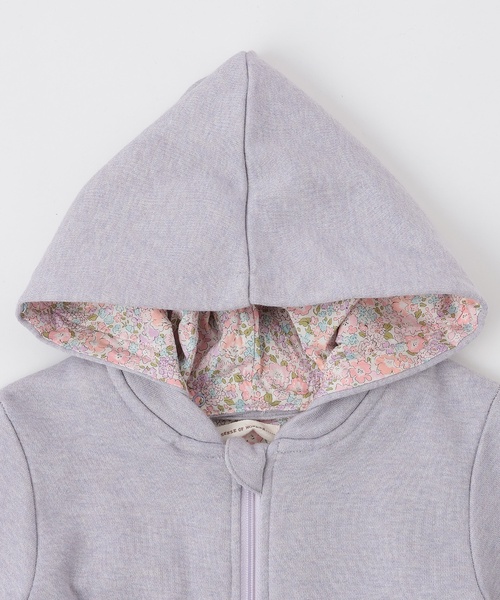 sense of wonder（センスオブワンダー）の「ラメ裏毛ジップアップパーカ（パーカー・キッズ・ネイビー/ラベンダー・90cm/130cm/110cm/100cm/120cm）」の4枚目の写真