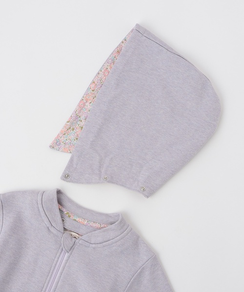 sense of wonder（センスオブワンダー）の「ラメ裏毛ジップアップパーカ（パーカー・キッズ・ネイビー/ラベンダー・90cm/130cm/110cm/100cm/120cm）」の5枚目の写真