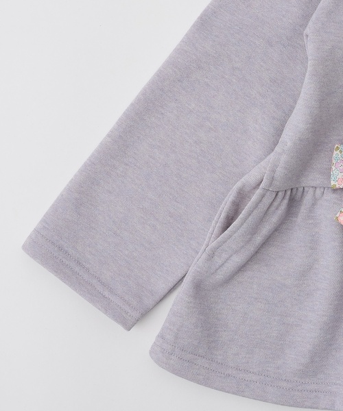 sense of wonder（センスオブワンダー）の「ラメ裏毛ジップアップパーカ（パーカー・キッズ・ネイビー/ラベンダー・90cm/130cm/110cm/100cm/120cm）」の8枚目の写真