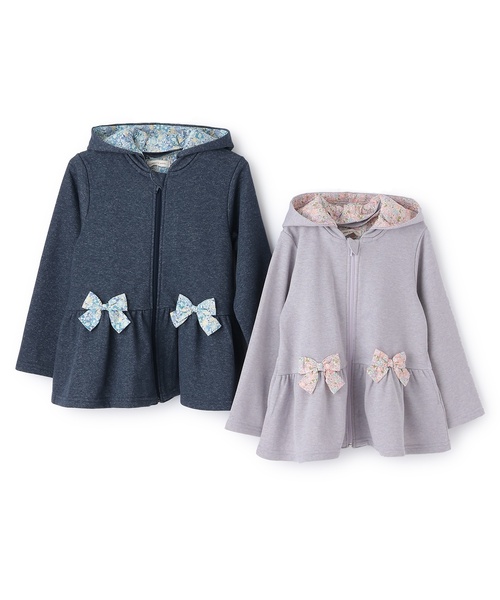 sense of wonder（センスオブワンダー）の「ラメ裏毛ジップアップパーカ（パーカー・キッズ・ネイビー/ラベンダー・90cm/130cm/110cm/100cm/120cm）」の10枚目の写真