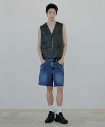 NUAKLE（ヌアクル）の「Denim Shorts_Blue（その他パンツ）」