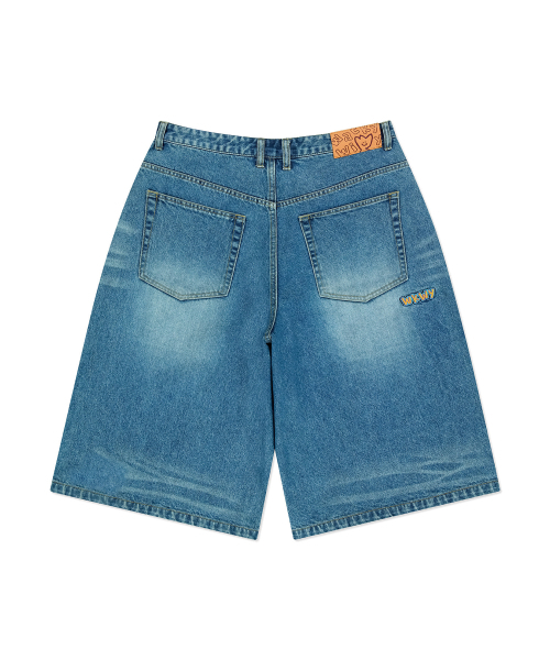 Wacky WiLLy(ワッキーウィリー)の「バミューダデニムミドルパンツブルー(デニムパンツ・レディース・その他・SMALL/MEDIUM/LARGE/X-LARGE)」の4枚目の写真
