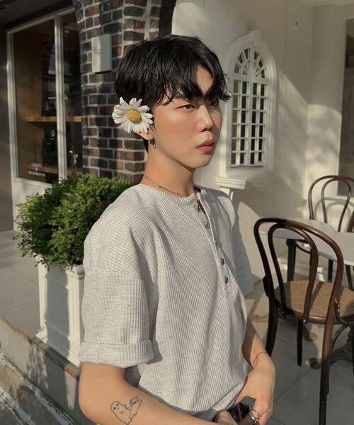 WESLEYHYUSTON(ウェズリーユーストン)の「W metal button henley neck knit grey(Tシャツ/カットソー・メンズ・その他・X-LARGE/MEDIUM/LARGE)」の5枚目の写真