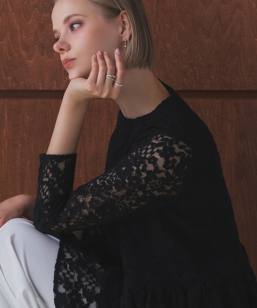 MERAKI（メラキ）の「ギャザーフレアレーストップス（その他トップス・レディース・ブラック/ホワイト・S/M/FREE）」の17枚目の写真