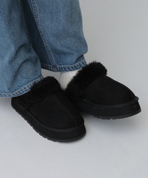 LEPSIM | フェイクムートン厚底サボ 608821(その他シューズ)