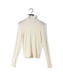 MIDIUMISOLID for Ladies ウォームシアーリブプルオーバー