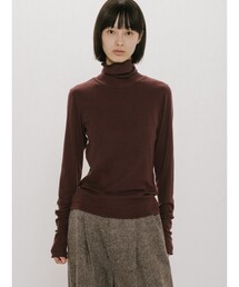 MIDIUMISOLID for Ladies ウォームシアーリブプルオーバー