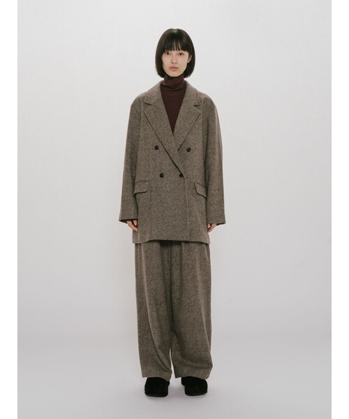 MIDIUMISOLID(ミディウミソリッド)の「MIDIUMISOLID for Ladies ウォームシアーリブプルオーバー(ニット/セーター・レディース・オフホワイト/ワイン/ブラック/ライトグレー・FREE)」の13枚目の写真