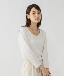 GLOBAL WORK（グローバルワーク）の「Fffit エフィット/あったかコットンインナーTシャツ/9分袖/600063（Tシャツ/カットソー）」