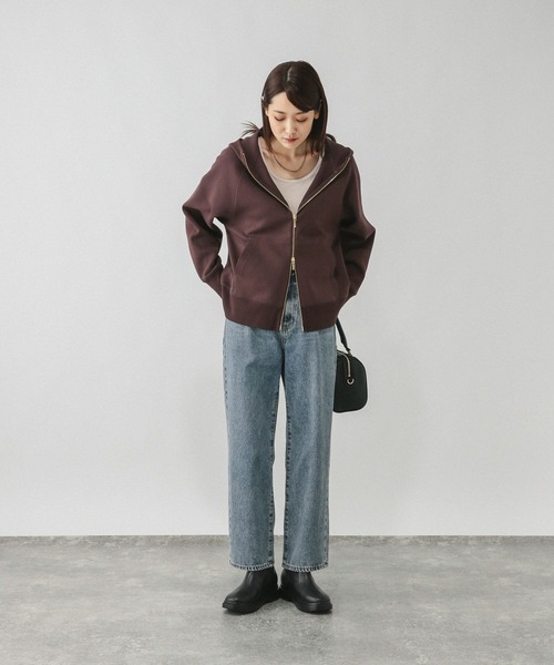 GLOBAL WORK（グローバルワーク）の「Fffit エフィット/あったかコットンインナーTシャツ/9分袖/600063（Tシャツ/カットソー・レディース・アイボリー/ブラック/ホワイト・SMALL/LARGE/MEDIUM/X-LARGE）」の12枚目の写真
