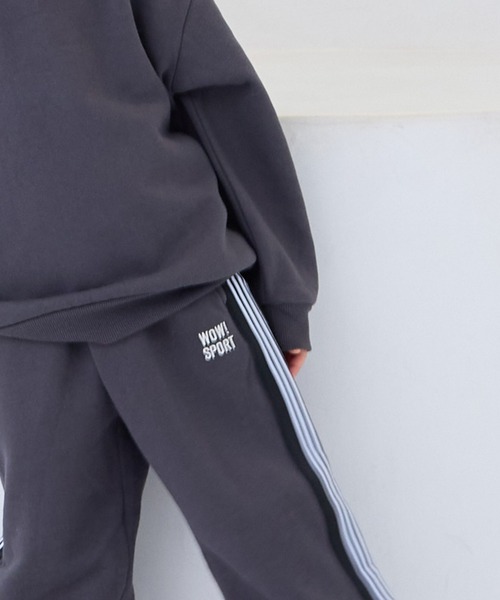 MARKEY'S（マーキーズ）の「【LSP WOW!】セットアップ　裏起毛ワンポイントサイドラインBIGスウェット（セットアップ・キッズ・アイボリー/グリーン/ブラウン/ネイビー/チャコール・80/90/100/110/120/130/140/150）」の15枚目の写真