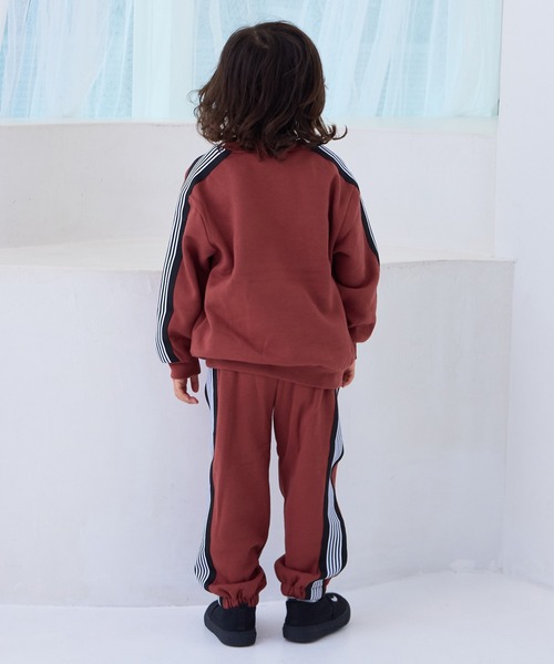 MARKEY'S（マーキーズ）の「【LSP WOW!】セットアップ　裏起毛ワンポイントサイドラインBIGスウェット（セットアップ・キッズ・アイボリー/グリーン/ブラウン/ネイビー/チャコール・80/90/100/110/120/130/140/150）」の22枚目の写真