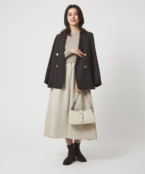 タフタ ドッキング ワンピース ウォッシャブル（ワンピース）｜green